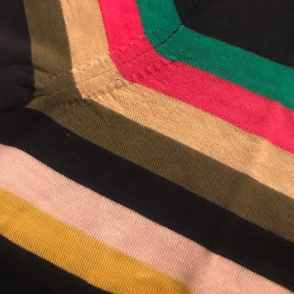 New J.Crew Tippi Sweater In Multi-Stripe, Navy Bright Multi Color Sweater, Small - Picture 5 of 6